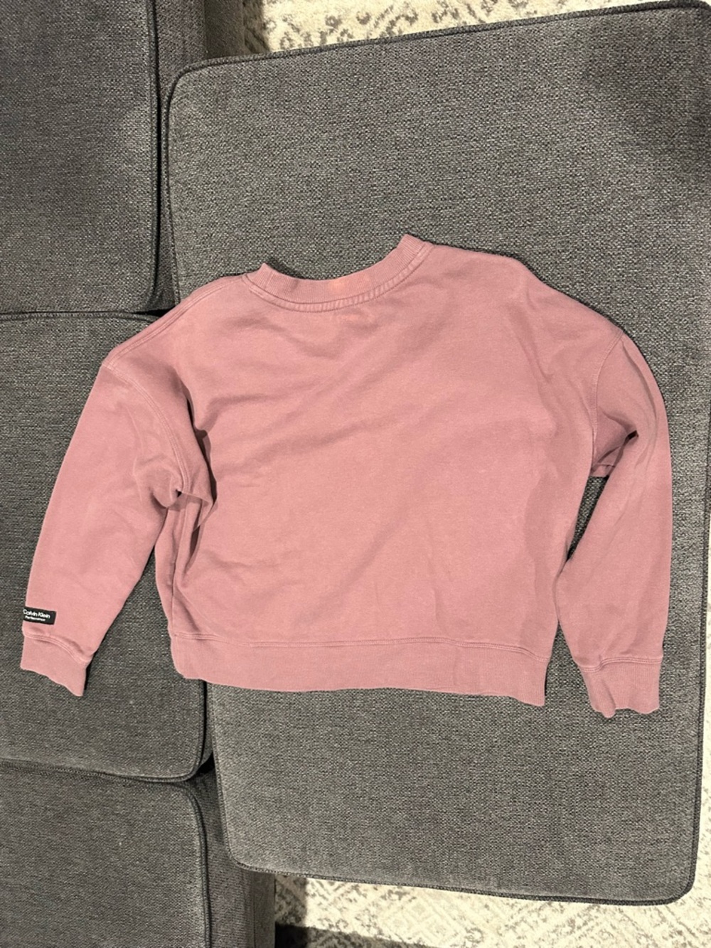 Calvin Klein Mauve Performance Logo Sweatshirt - Picture 2 of 5